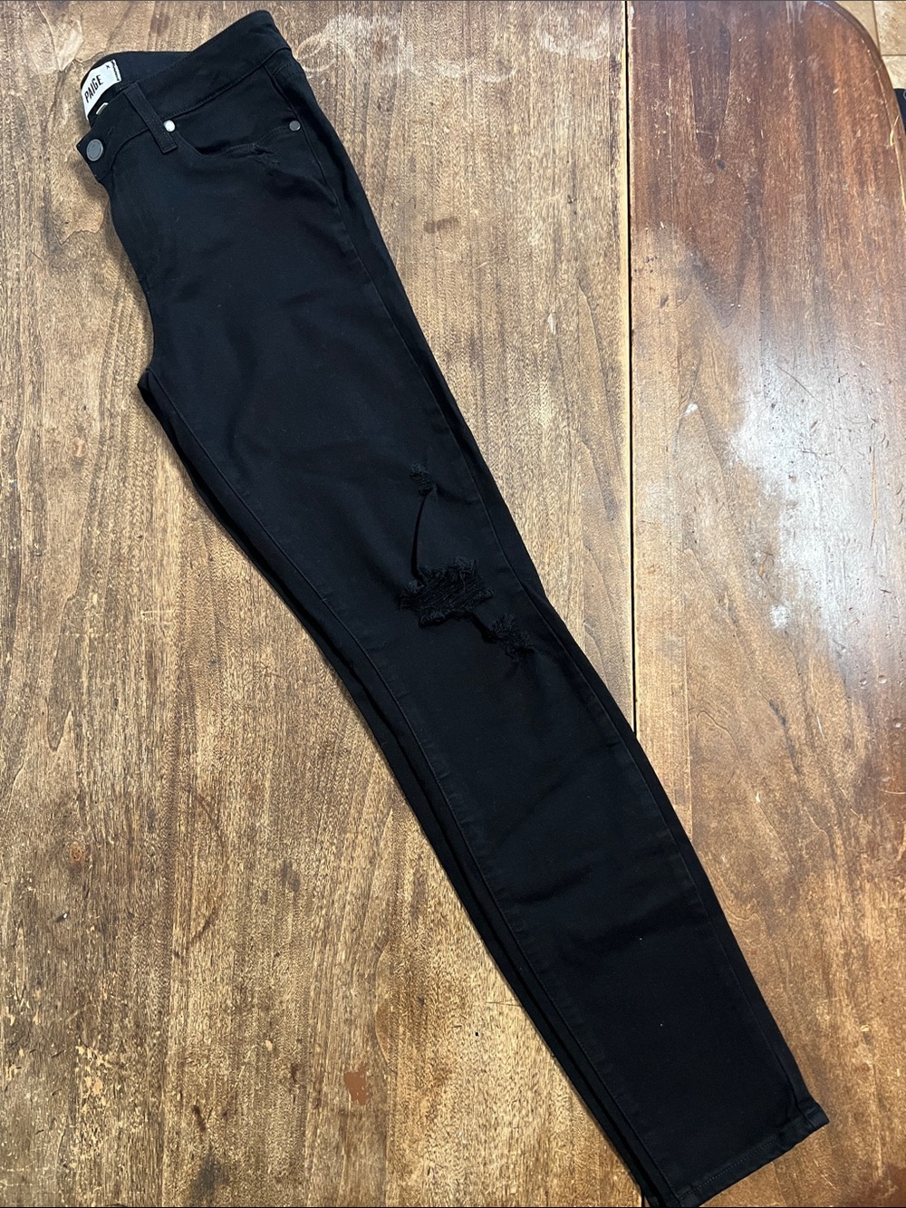 PAIGE Jet Black Denim Pants 🖤